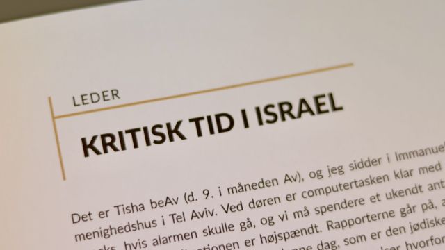 Leder: Kritisk tid i Israel